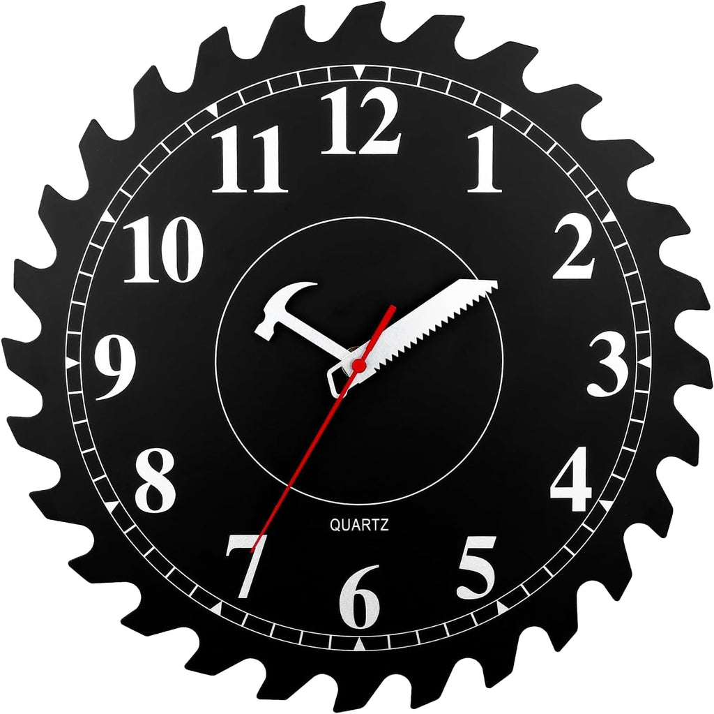Black Wall Clock — 12"