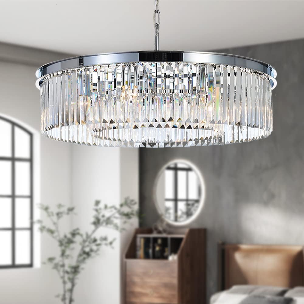 Luxe Black Chandelier — 22" — D22"