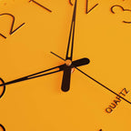Round Black Wall Clock — 12" - View 2