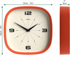 Mid-Century Black Wall Clock — 10" - View 4