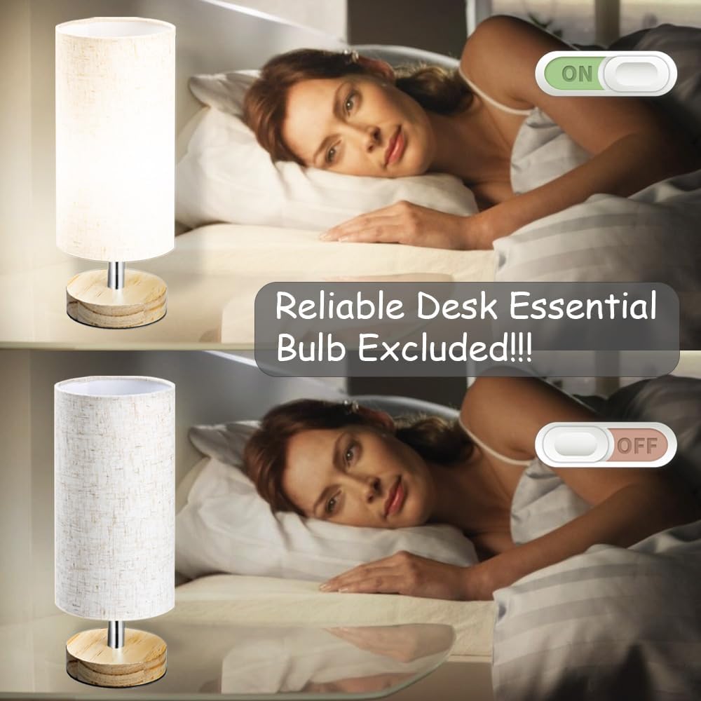 Linen Black Table Lamp - View 8
