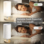 Linen Black Table Lamp - View 8