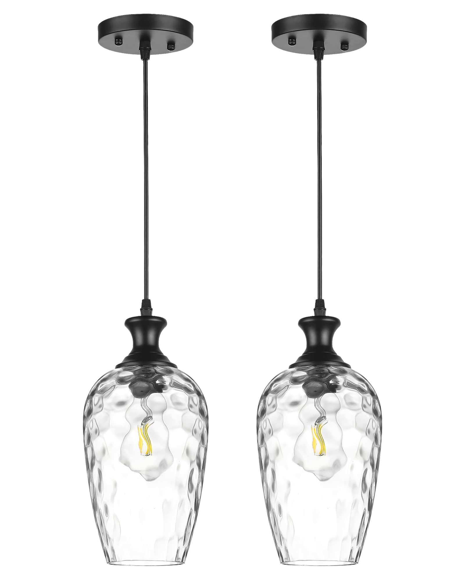 Farmhouse Black Pendant Light — 1-Light