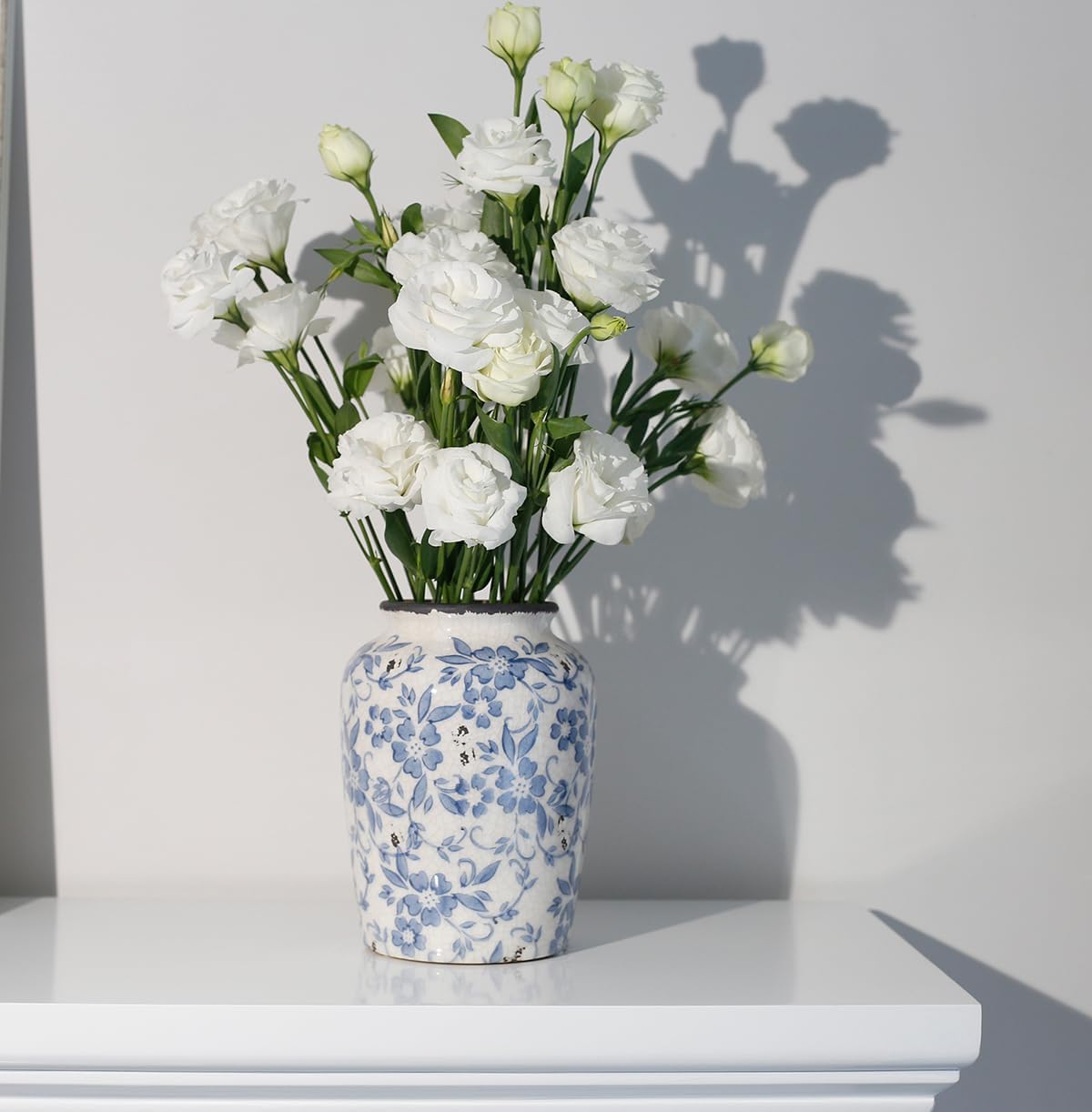Vintage Ceramic Vase — 8" - View 3