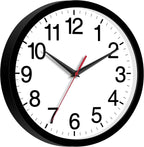 Battery Operated Modern Black Wall Clock — 14" - View 3