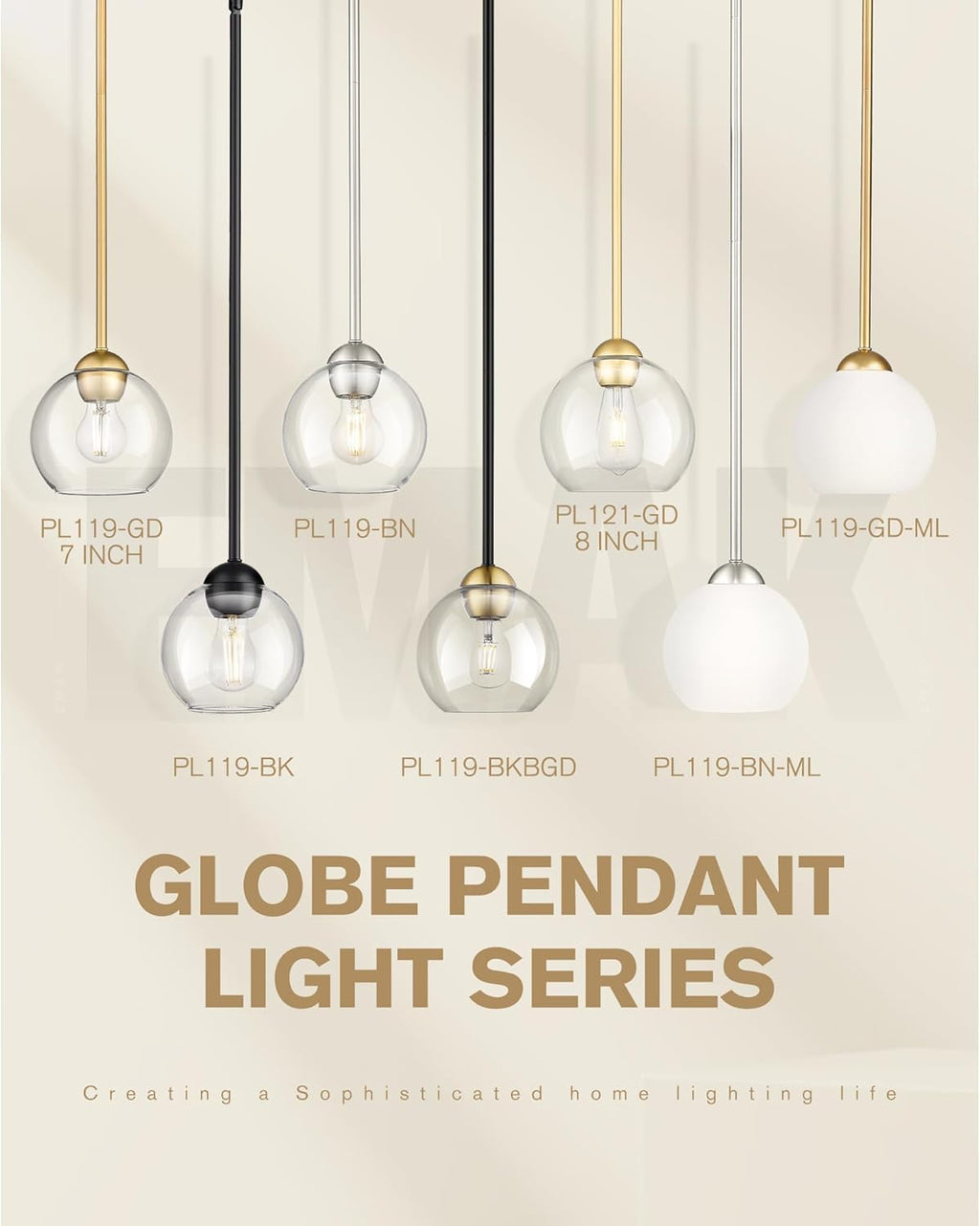 Luxe Black Pendant Light — 1-Light - View 8