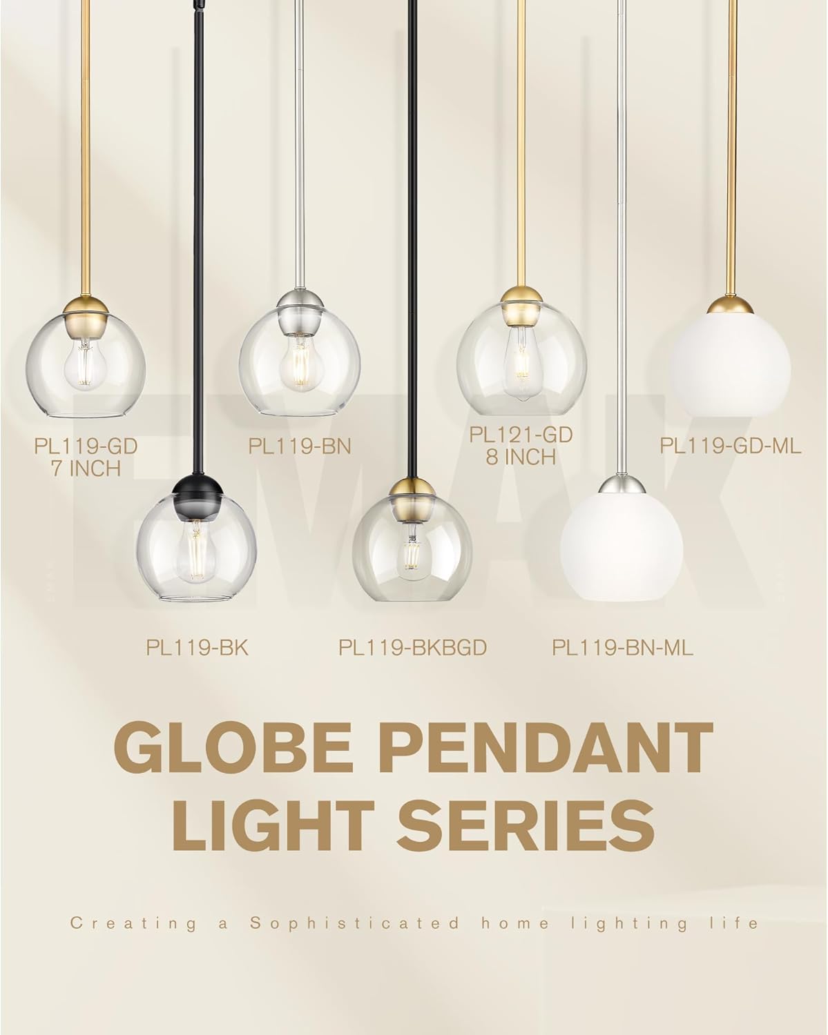 Luxe Black Pendant Light — 1-Light - View 8