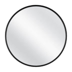 Round Modern Black Mirror — 26"