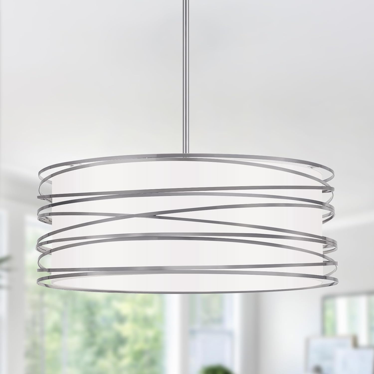 Farmhouse Black Chandelier — 3-Light — 19.7‘’