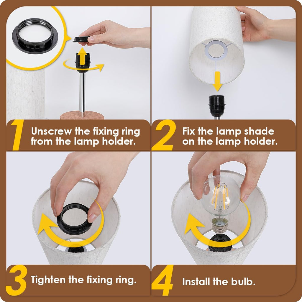 Dimmable Black Bedside Lamp - View 6