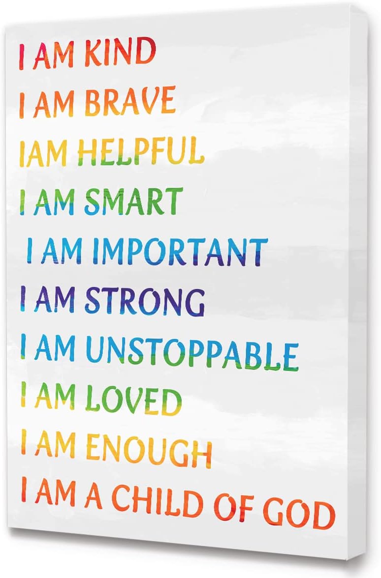 Black Canvas Wall Art — 12" — Be brave-CPP