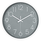 Battery Operated Grey Wall Clock