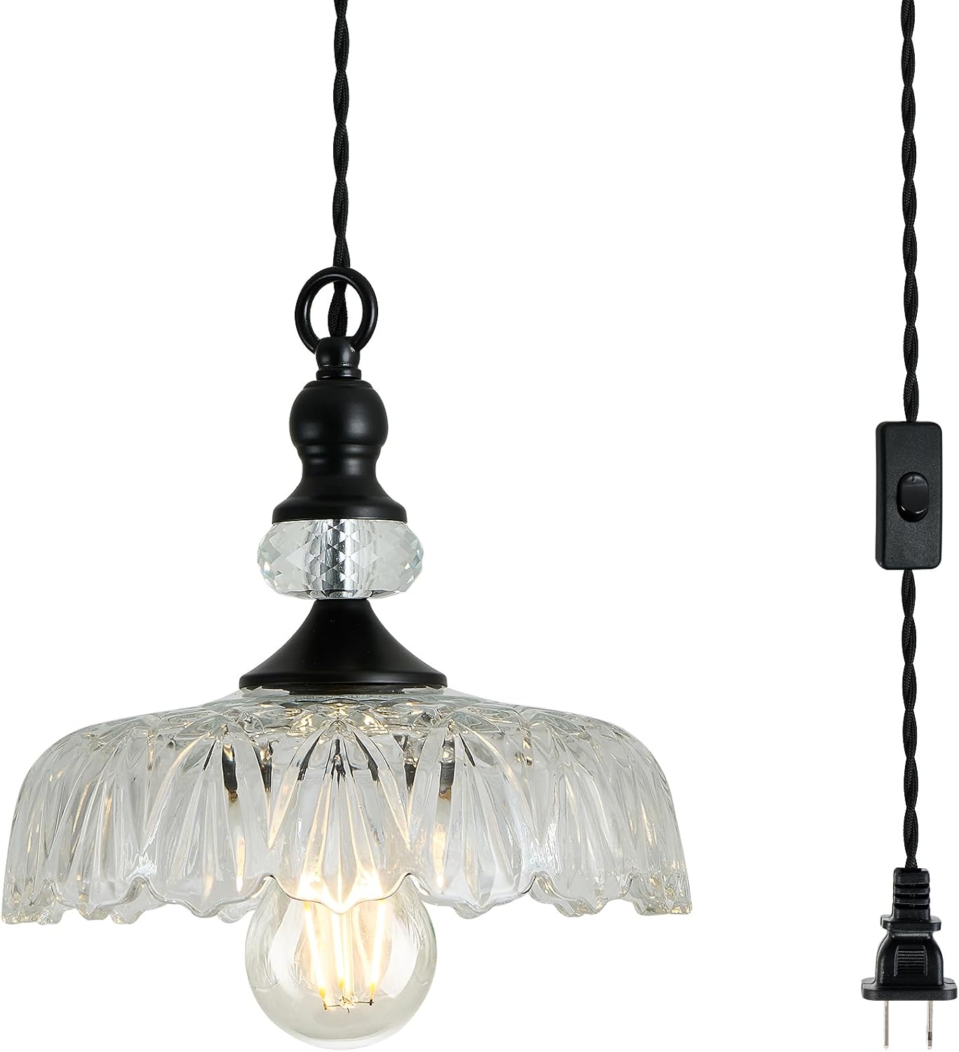 Adjustable Farmhouse Black Chandelier — Black2