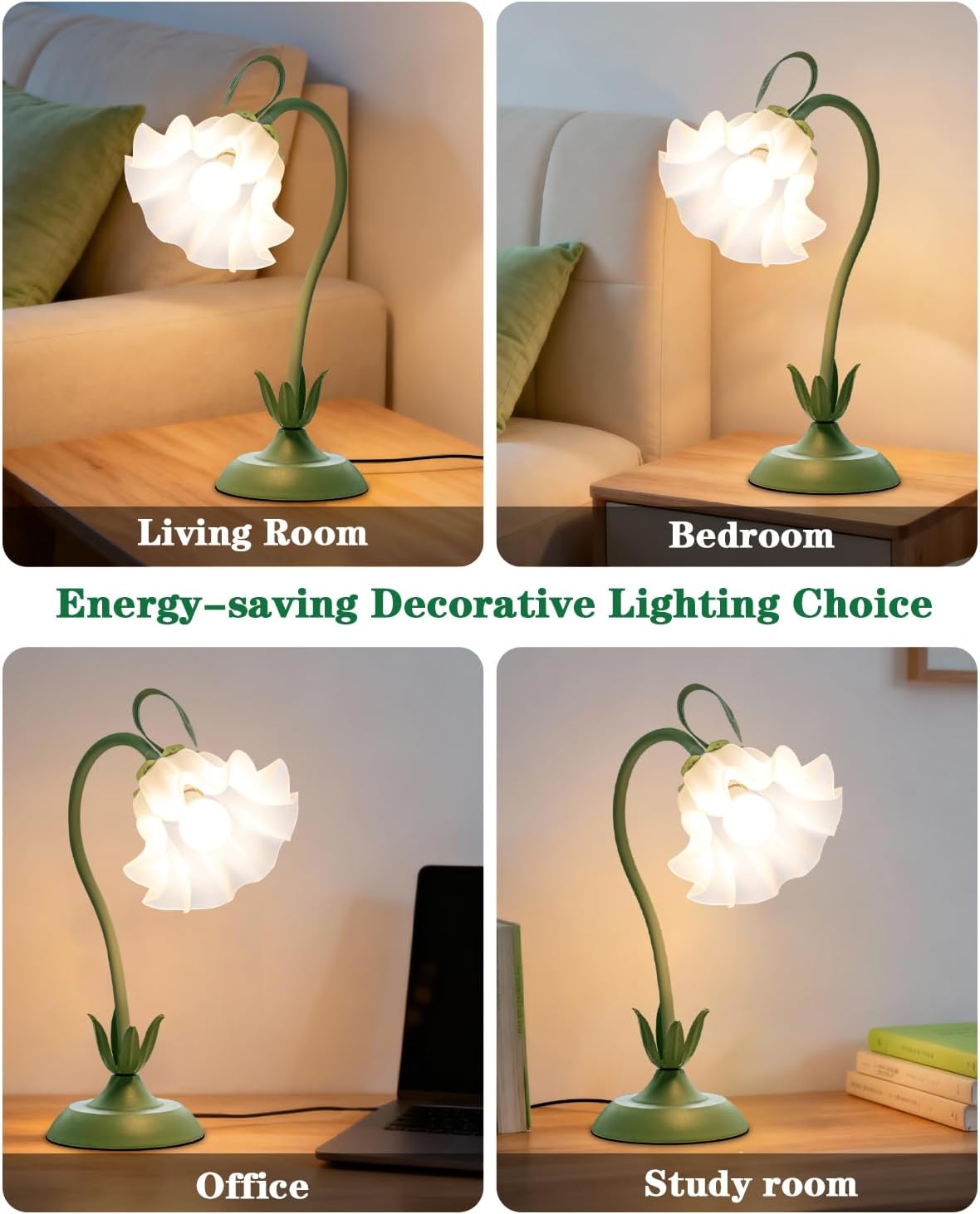 Vintage Blue Table Lamp - View 5