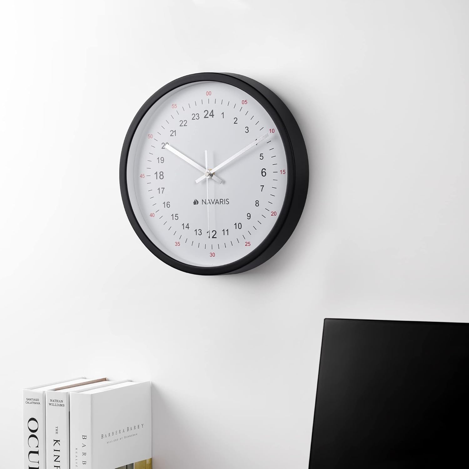 Battery Operated Wall Clock — 11.8" - View 2