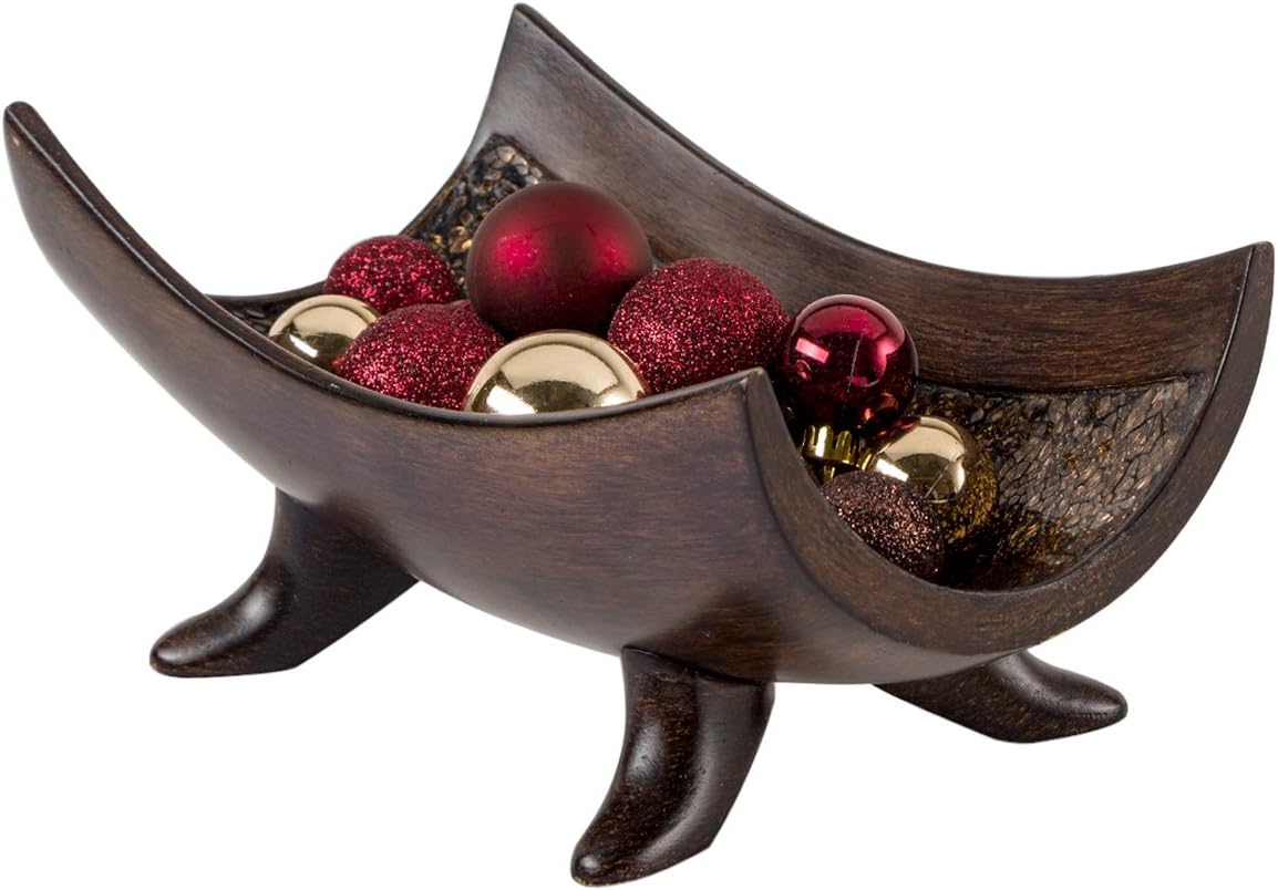 Wax Pillar Candle — Set of 2 — Decorative Bowl