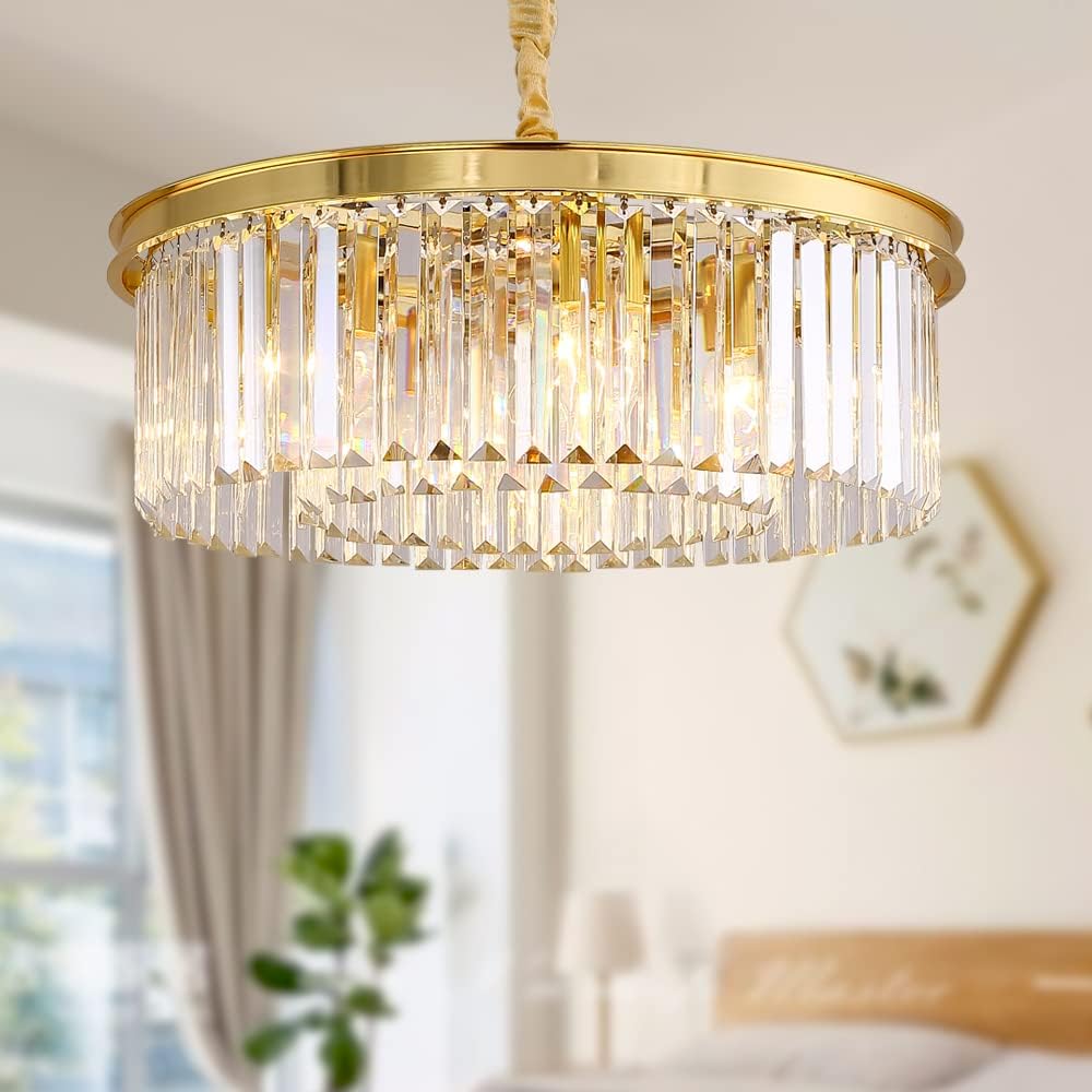 Luxe Black Chandelier — 22"