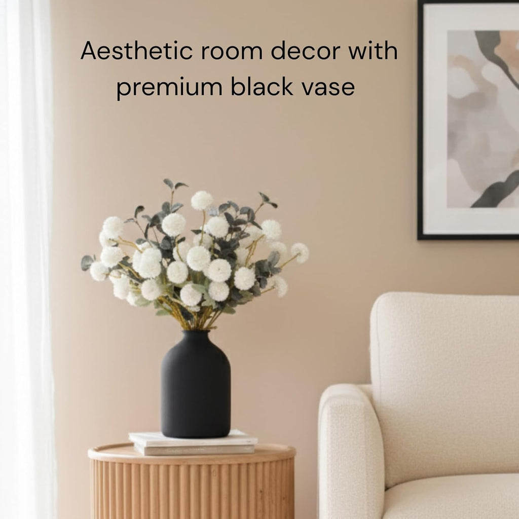Modern Black Vase - View 2