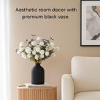 Modern Black Vase - View 2