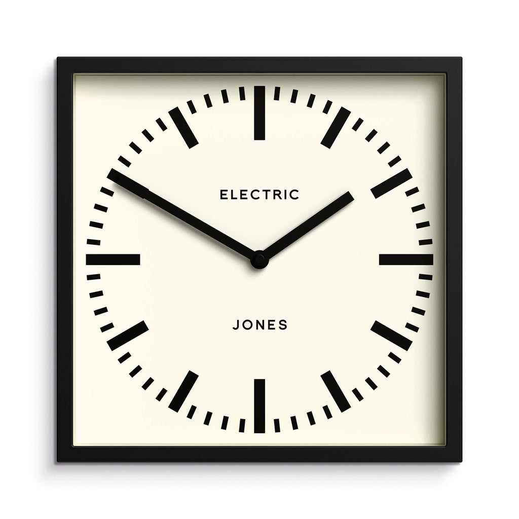 Black Wall Clock — 10"
