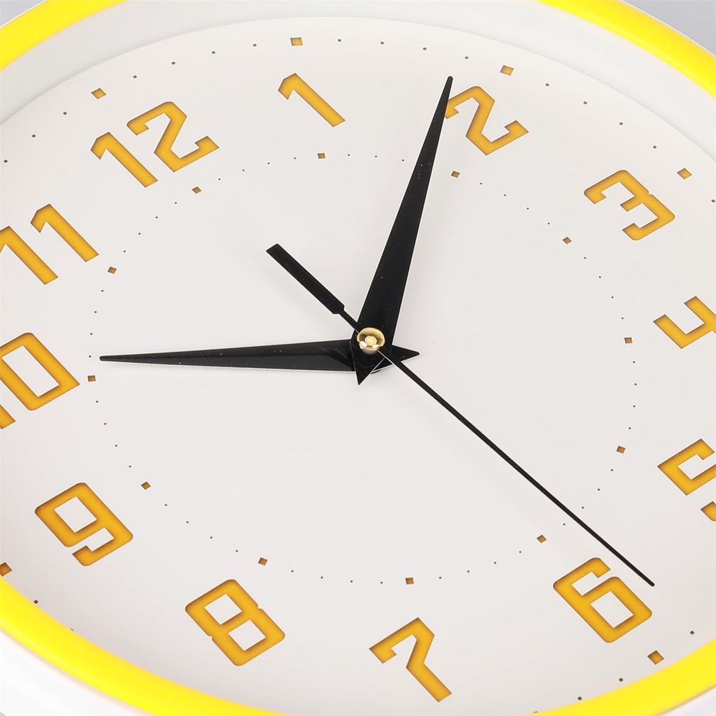 Round Modern Blue Wall Clock — 9" - View 2