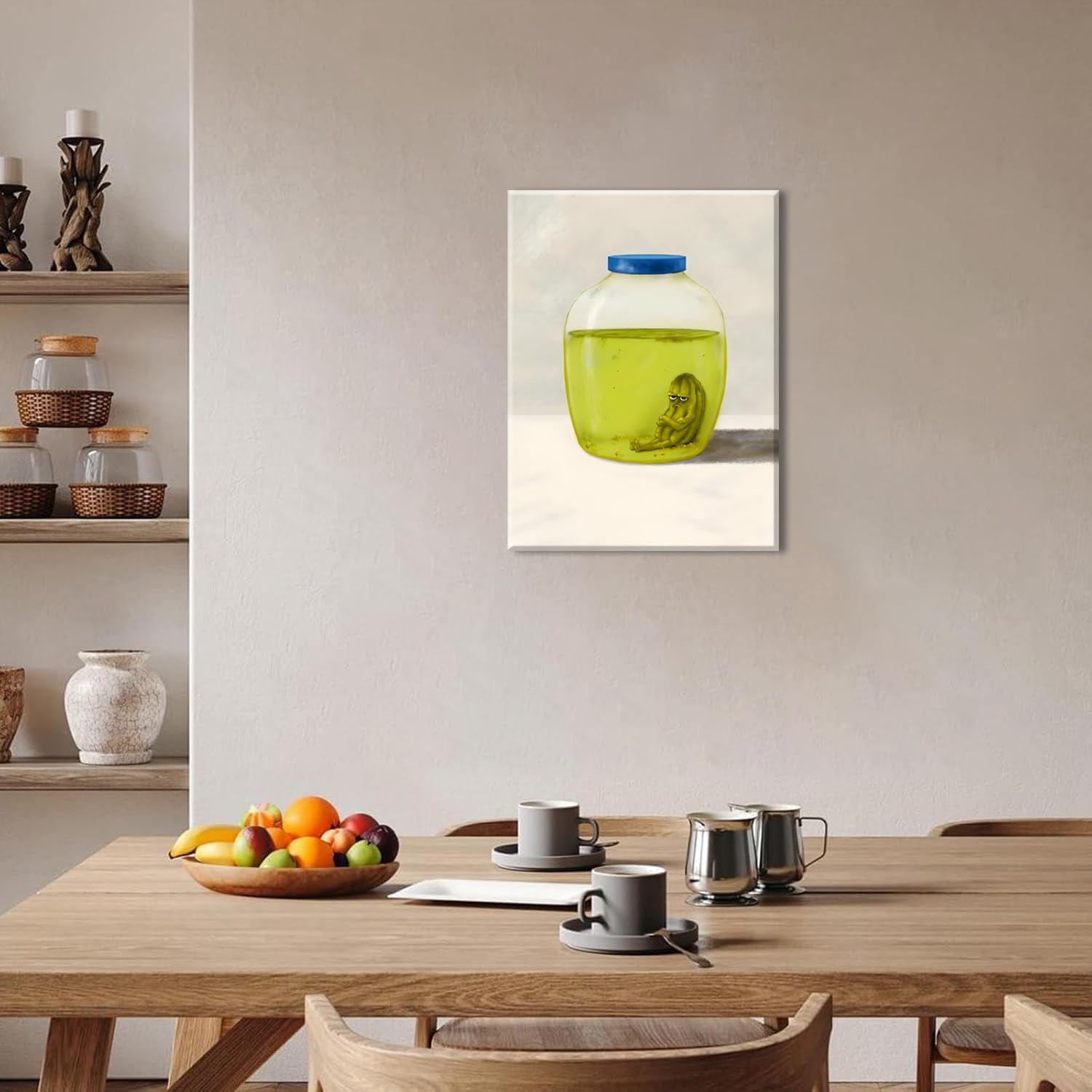 Framed Green Canvas Wall Art — 16" - View 9