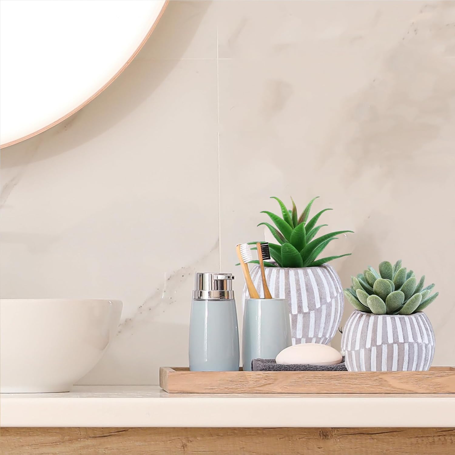 Modern Stone Artificial Plant - View 6