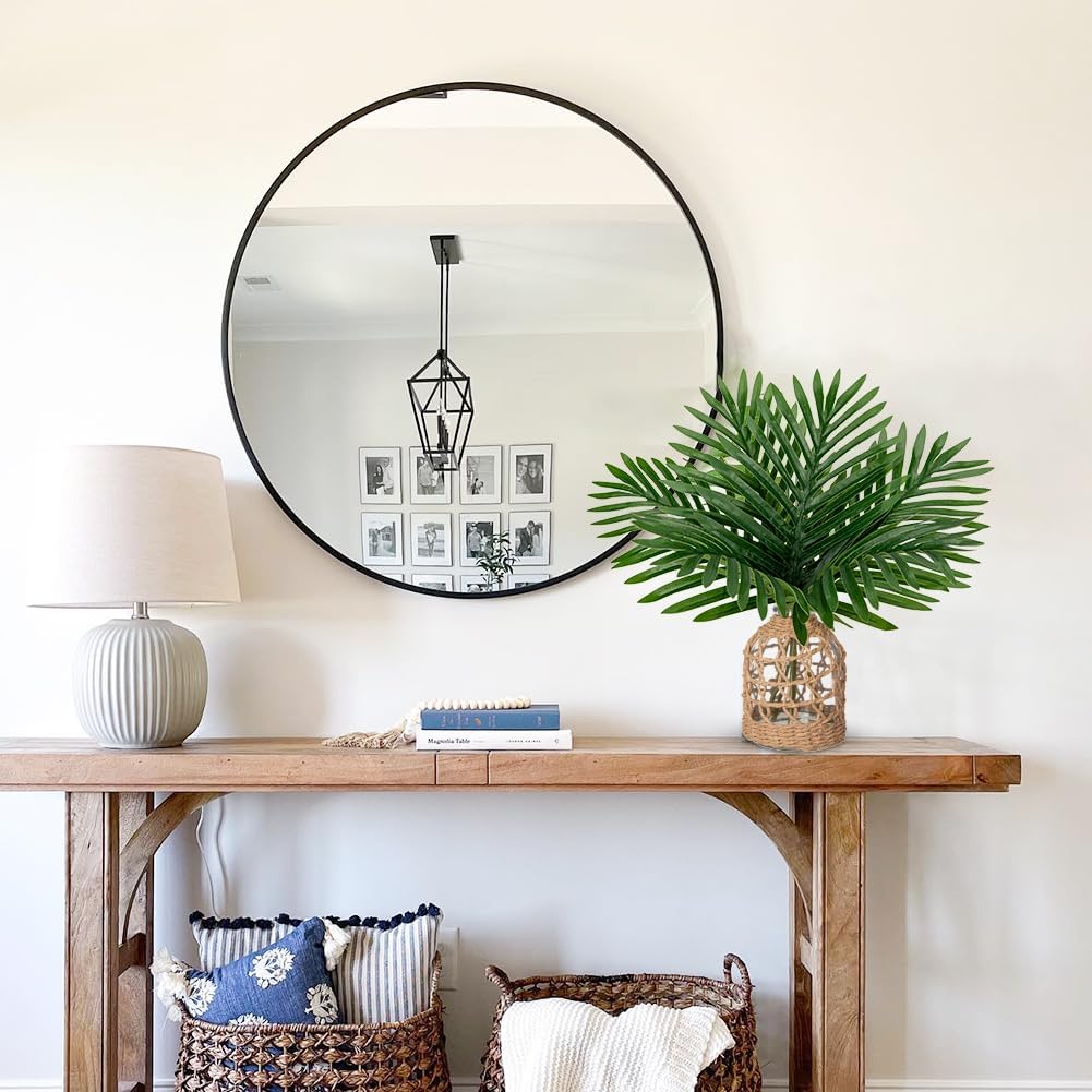 Farmhouse Glass Artificial Plant — 14.2" - View 4
