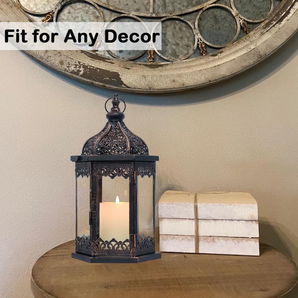 Vintage Metal Candle — 14.8" - View 3