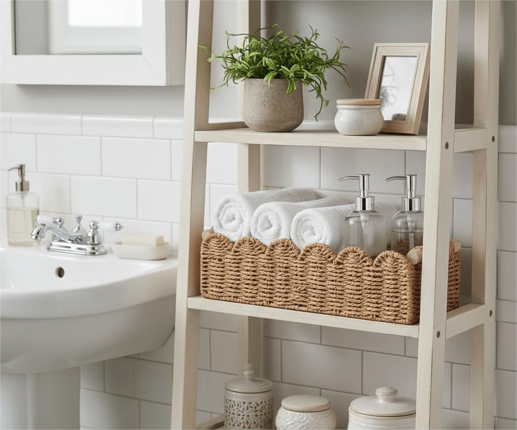 Beige Storage Basket — 14" - View 3