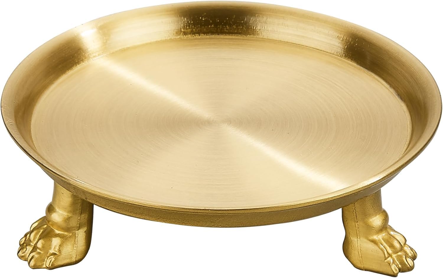 Vintage Luxe Black Candle — 5" — Satin Brass
