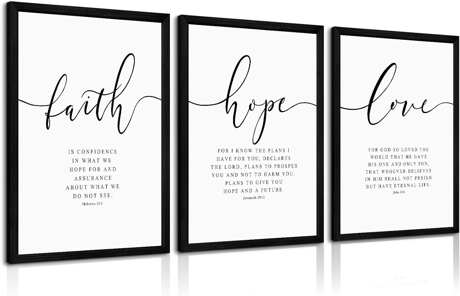 Framed Boho Blue Wall Art Print — 24" — 12x16 Inch Black Framed