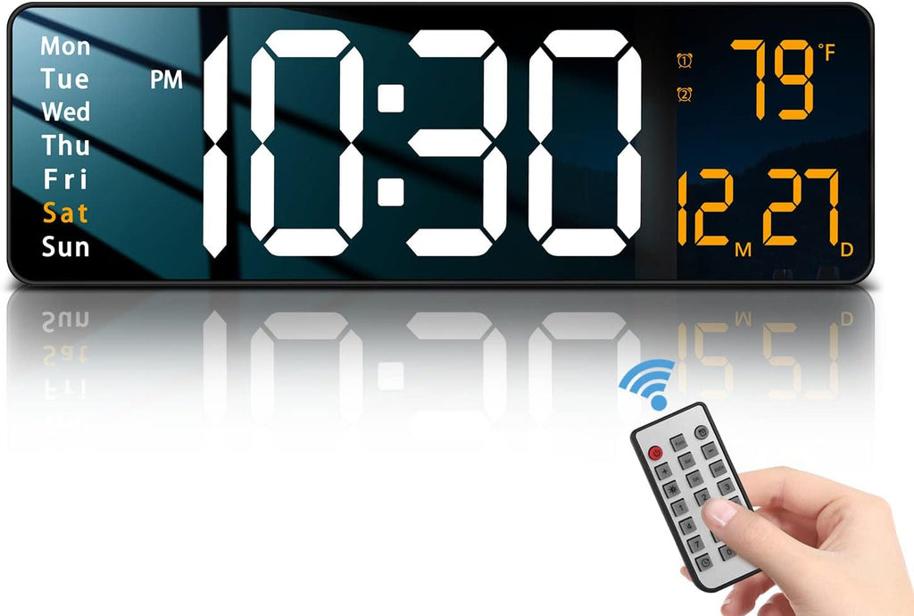 Modern Blue Wall Clock — 16" — 16 INCH