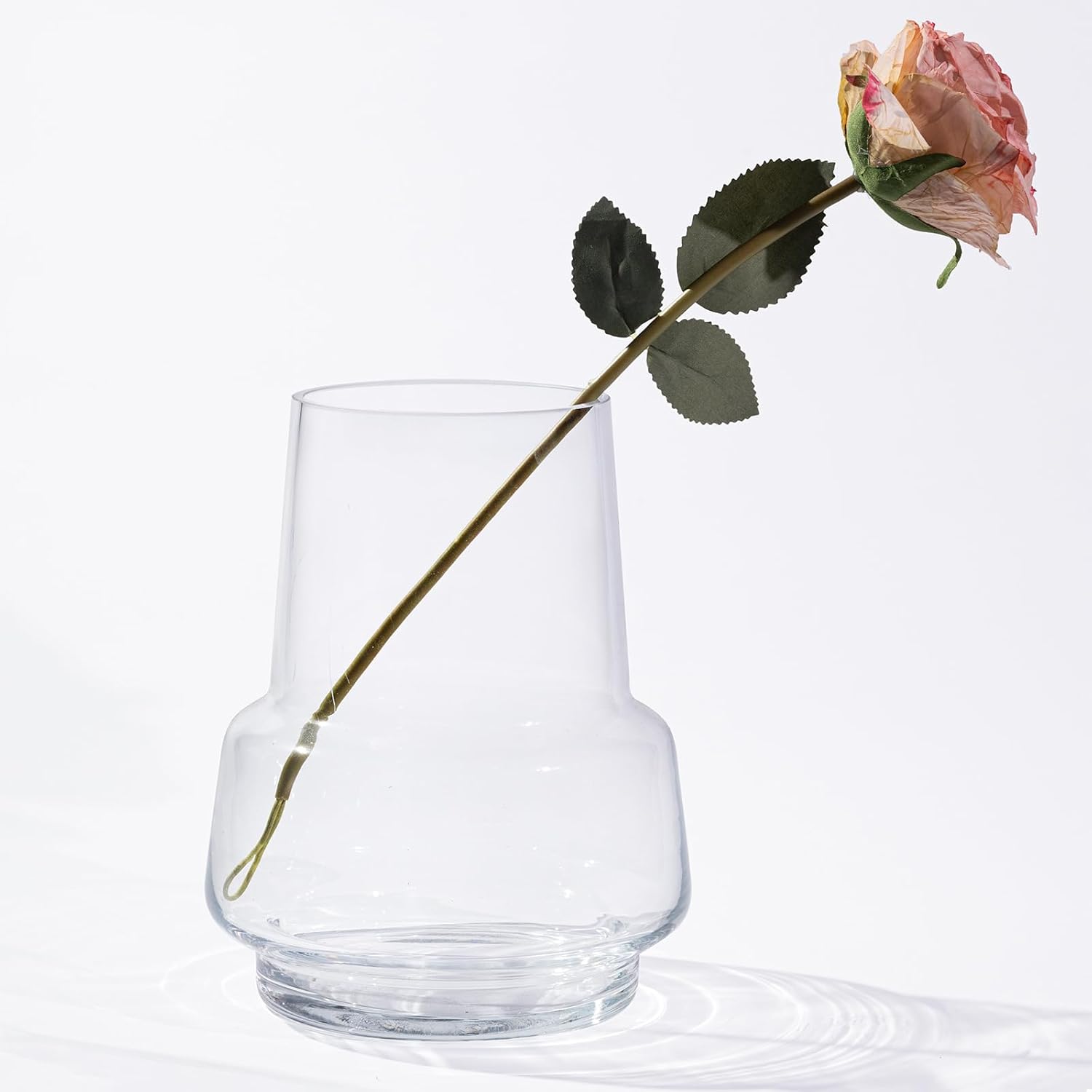 Modern Blue Flower Vase — 3" — Clear