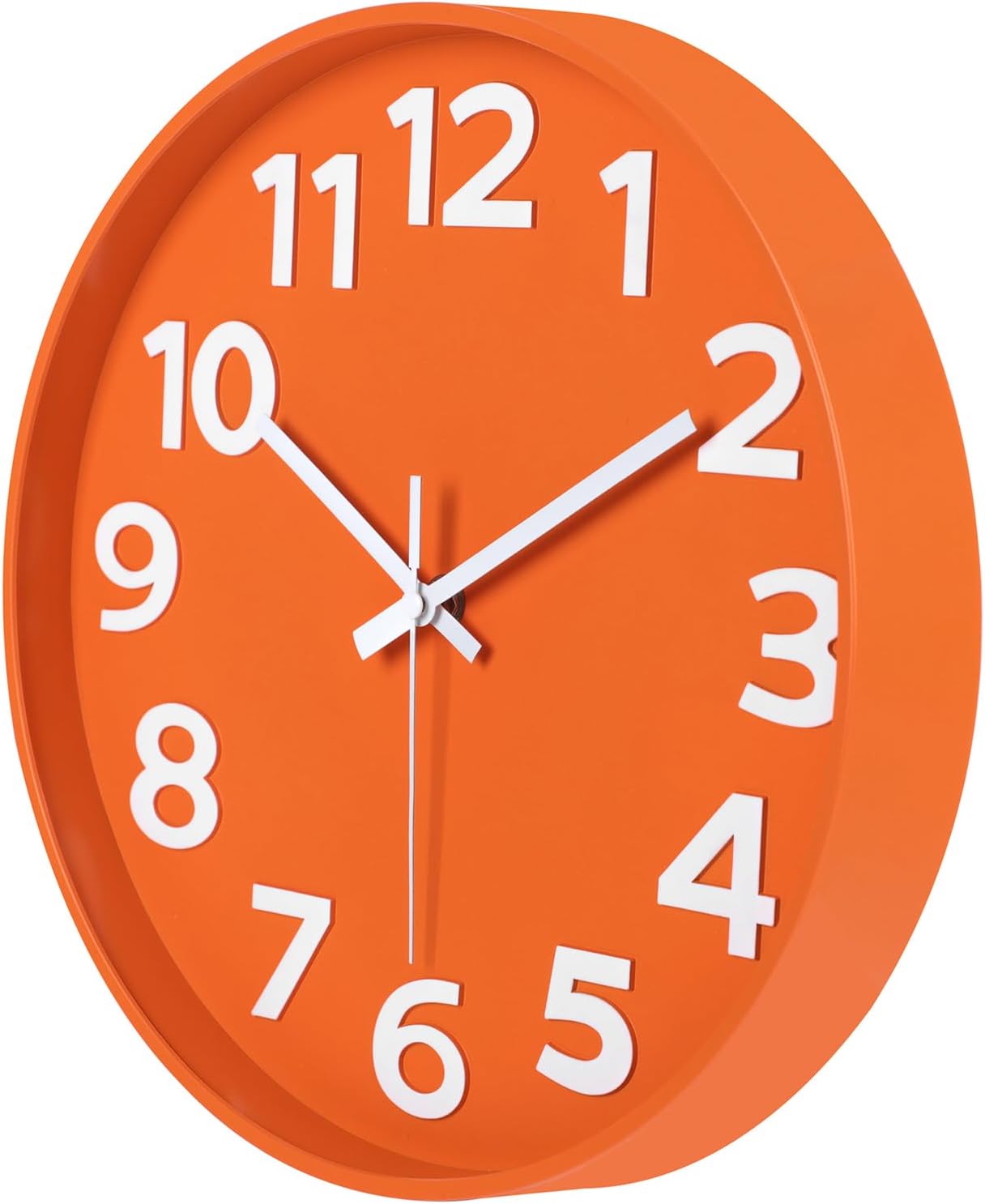 Modern Black Wall Clock — 12" - View 2
