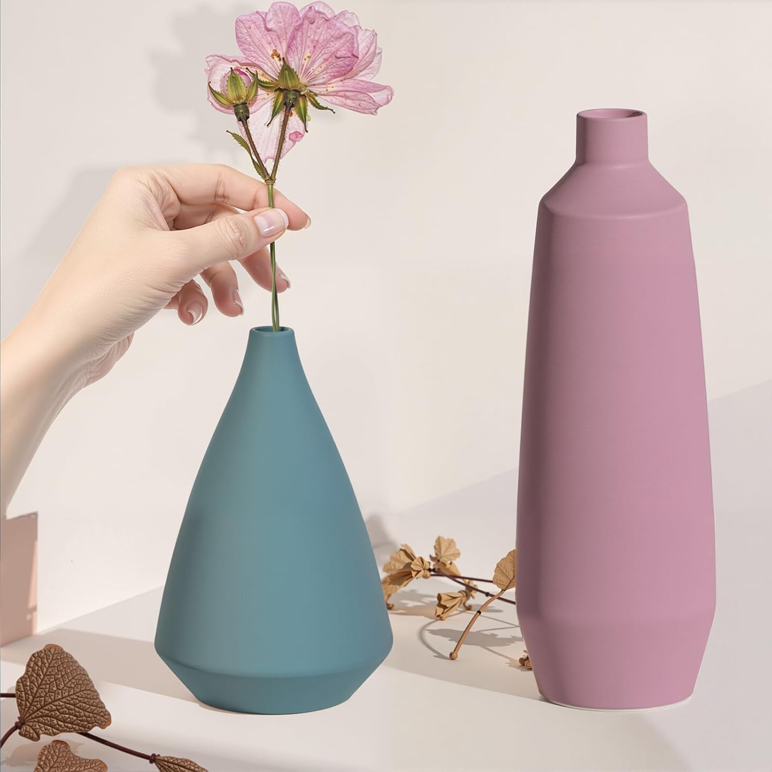 Farmhouse Beige Vase Set — Set of 4 - View 3