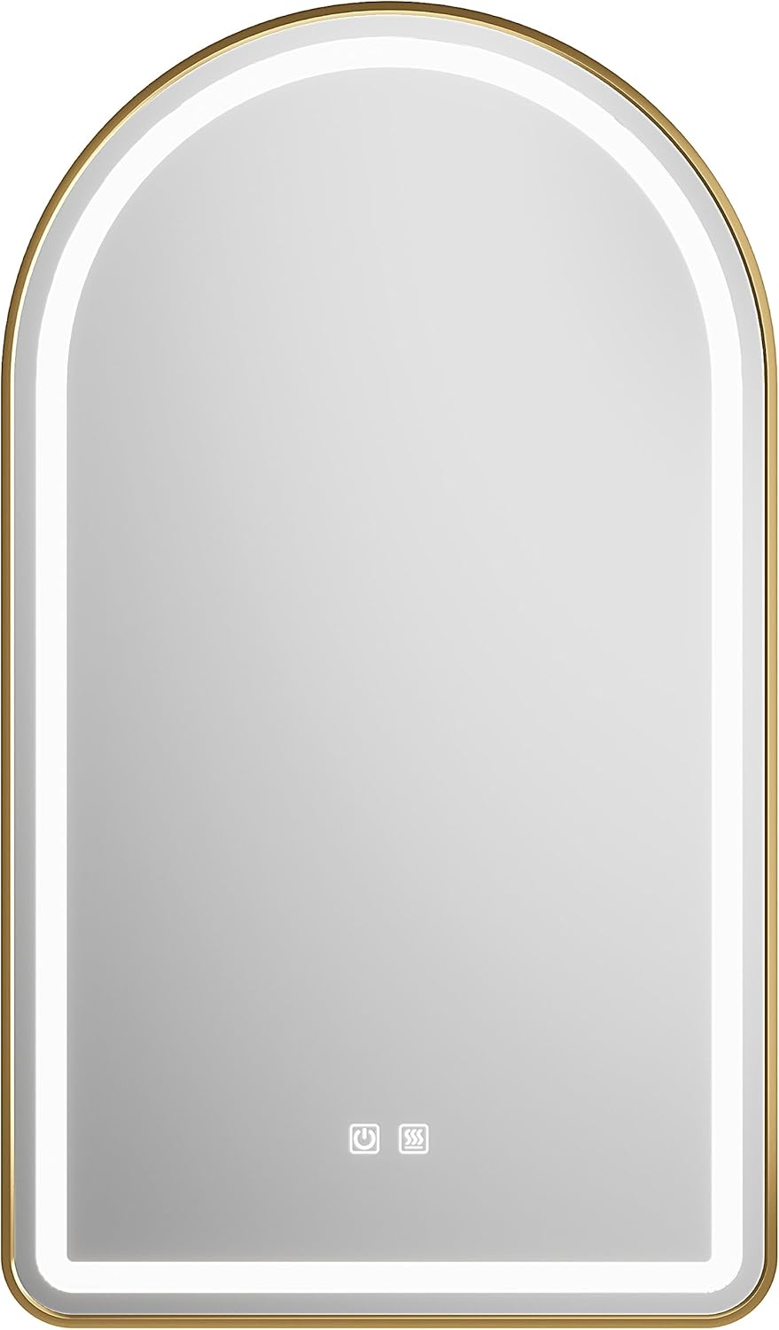 Farmhouse Black Vanity Mirror — 28" — Gold-led