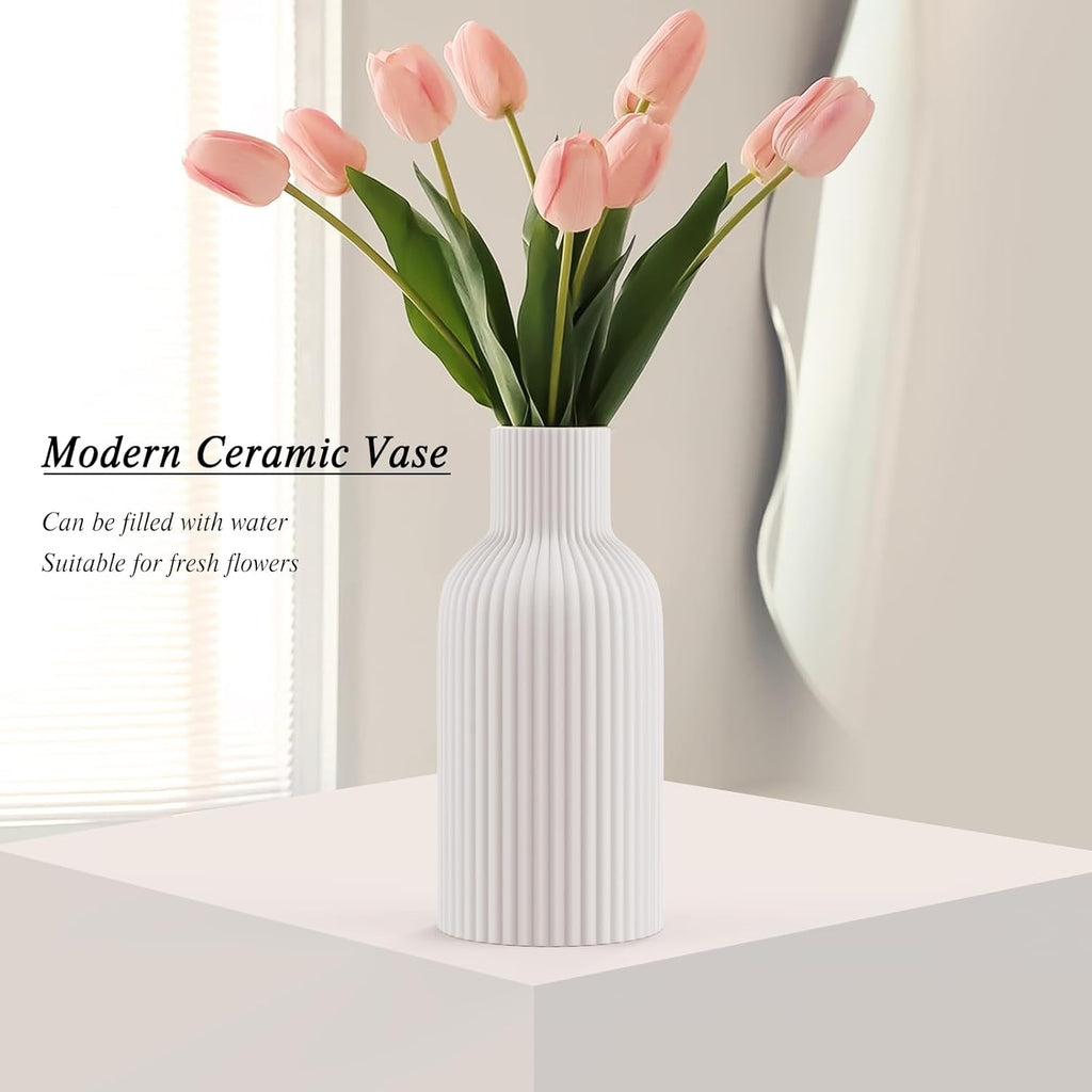 Modern Black Flower Vase - View 4