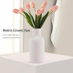 Modern Black Flower Vase - View 4
