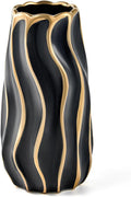Beige Flower Vase — Black