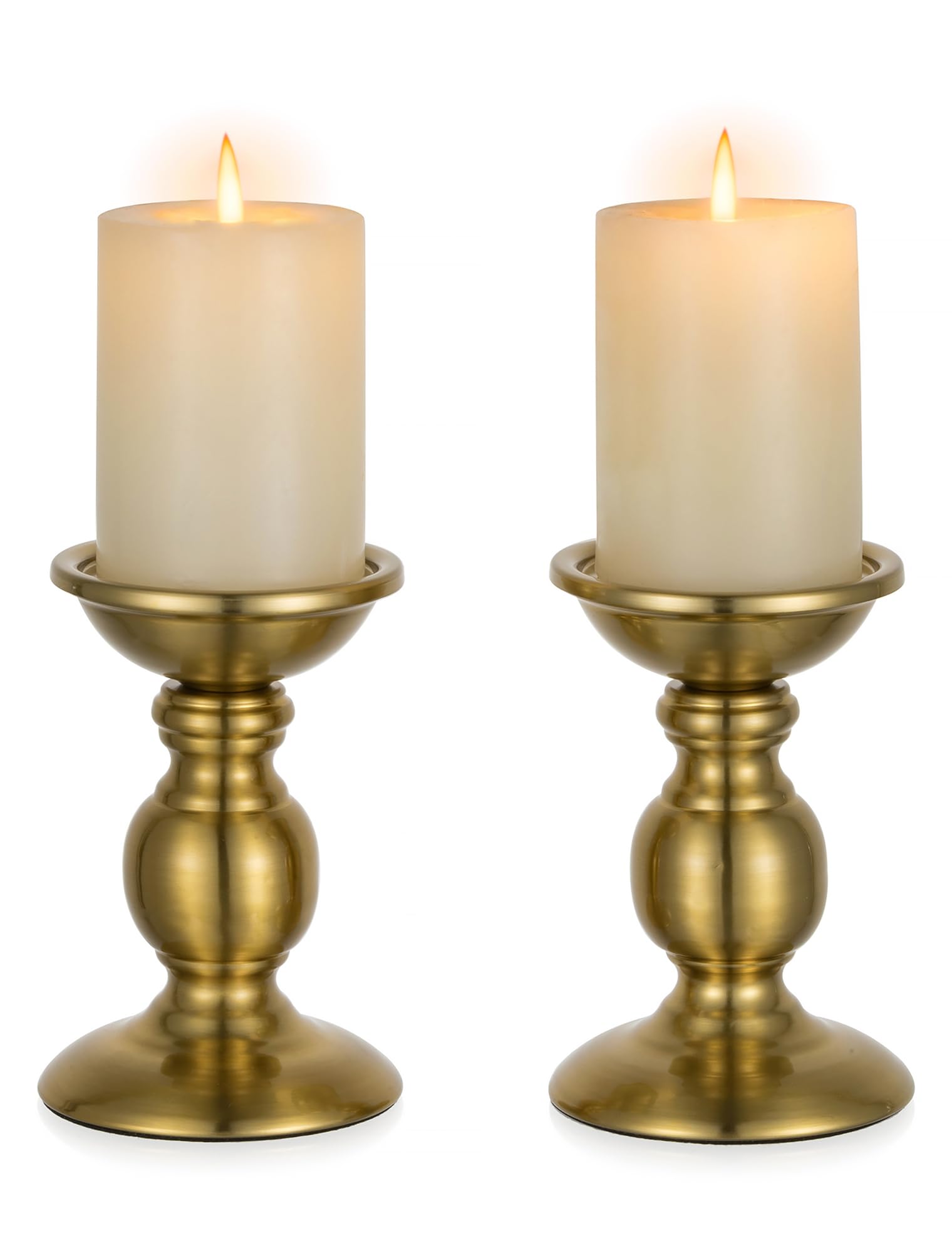 Vintage Luxe Black Pillar Candle