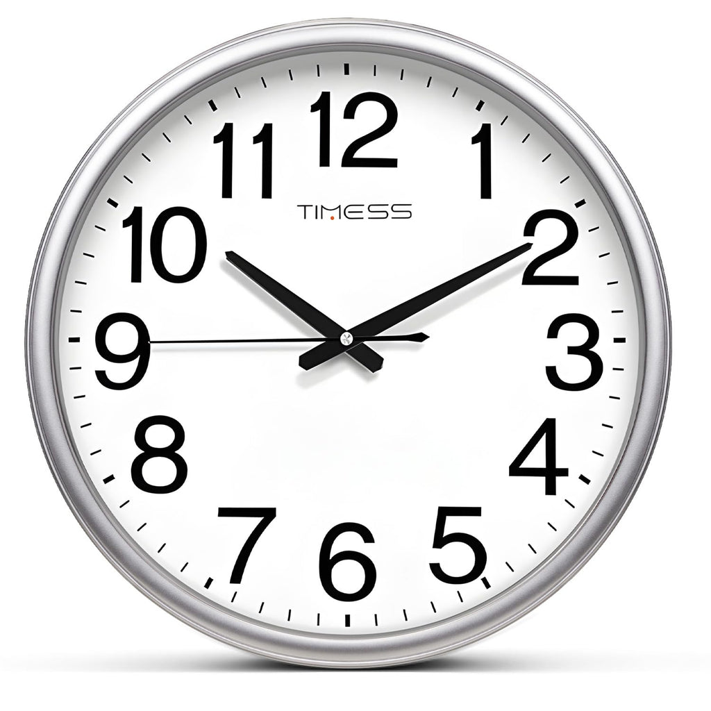 Battery Operated Modern Brown Wall Clock — 11"