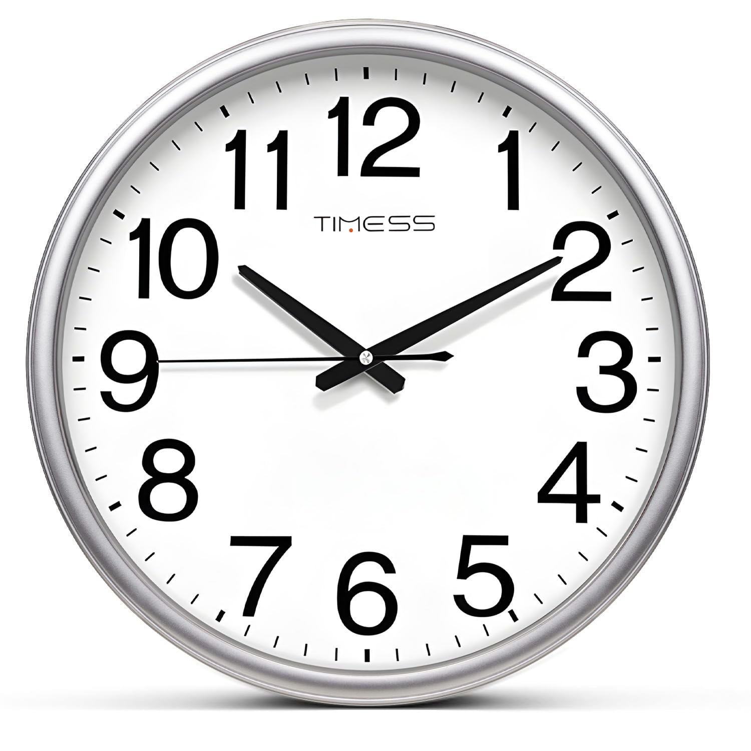 Battery Operated Modern Brown Wall Clock — 11"