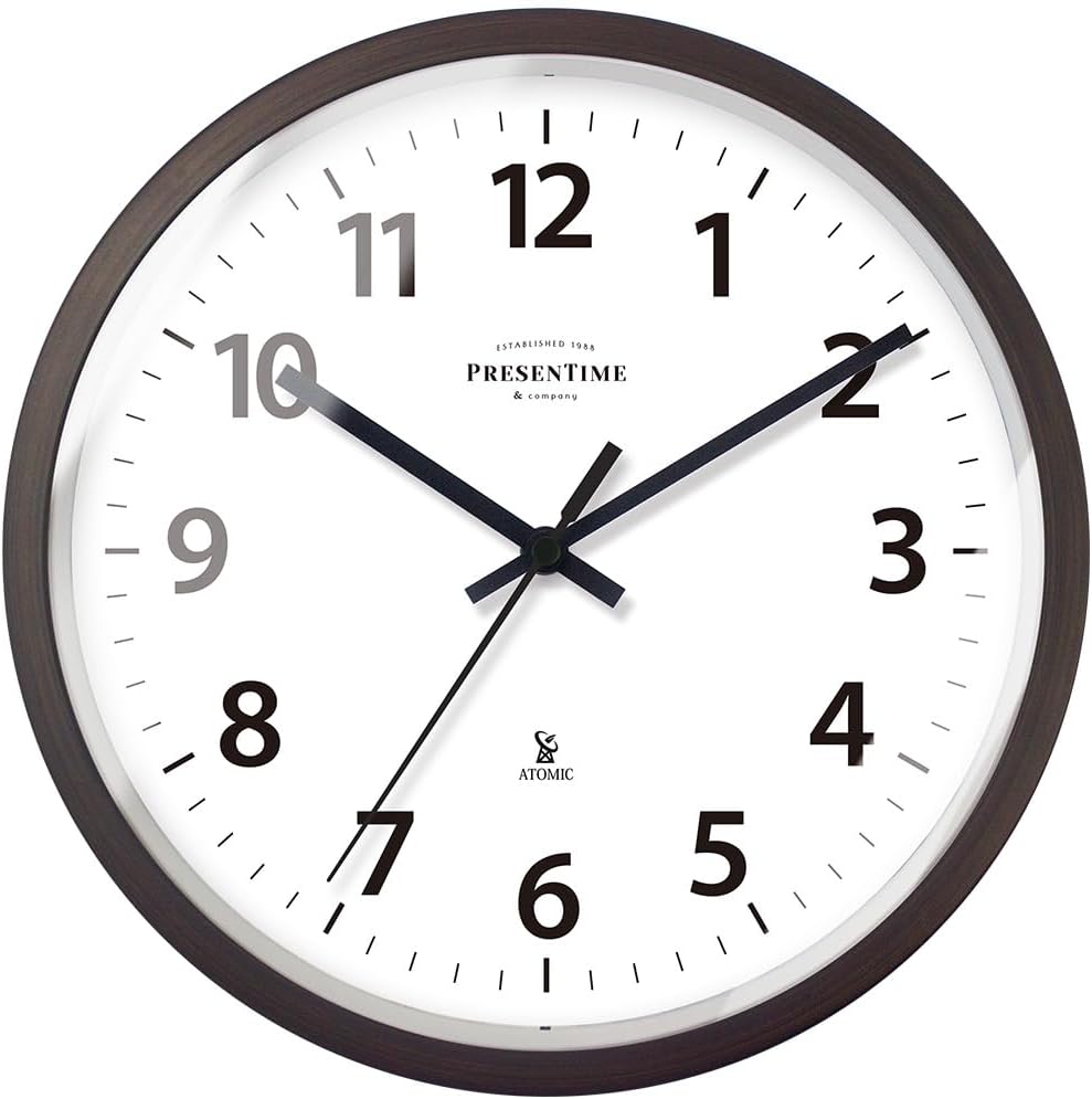Mid-Century Gold Wall Clock — 10" — 12 Inch