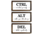 Framed Farmhouse Black Wall Decor — 6"