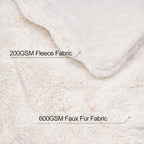 Luxe Beige Throw Pillow — 50" - View 3