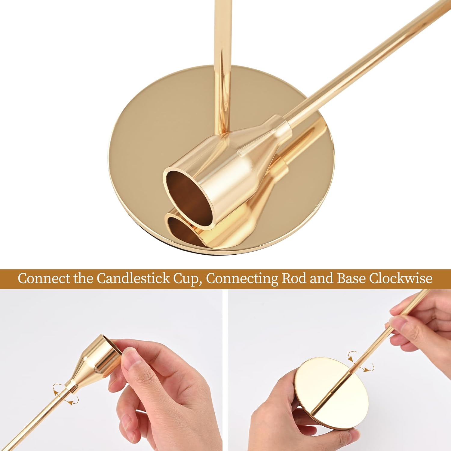 Luxe Gold Candle — 4" - View 5