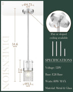 Adjustable Modern Black Pendant Light — 3.5" - View 2