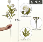 Beige Artificial Flowers — 27" - View 5