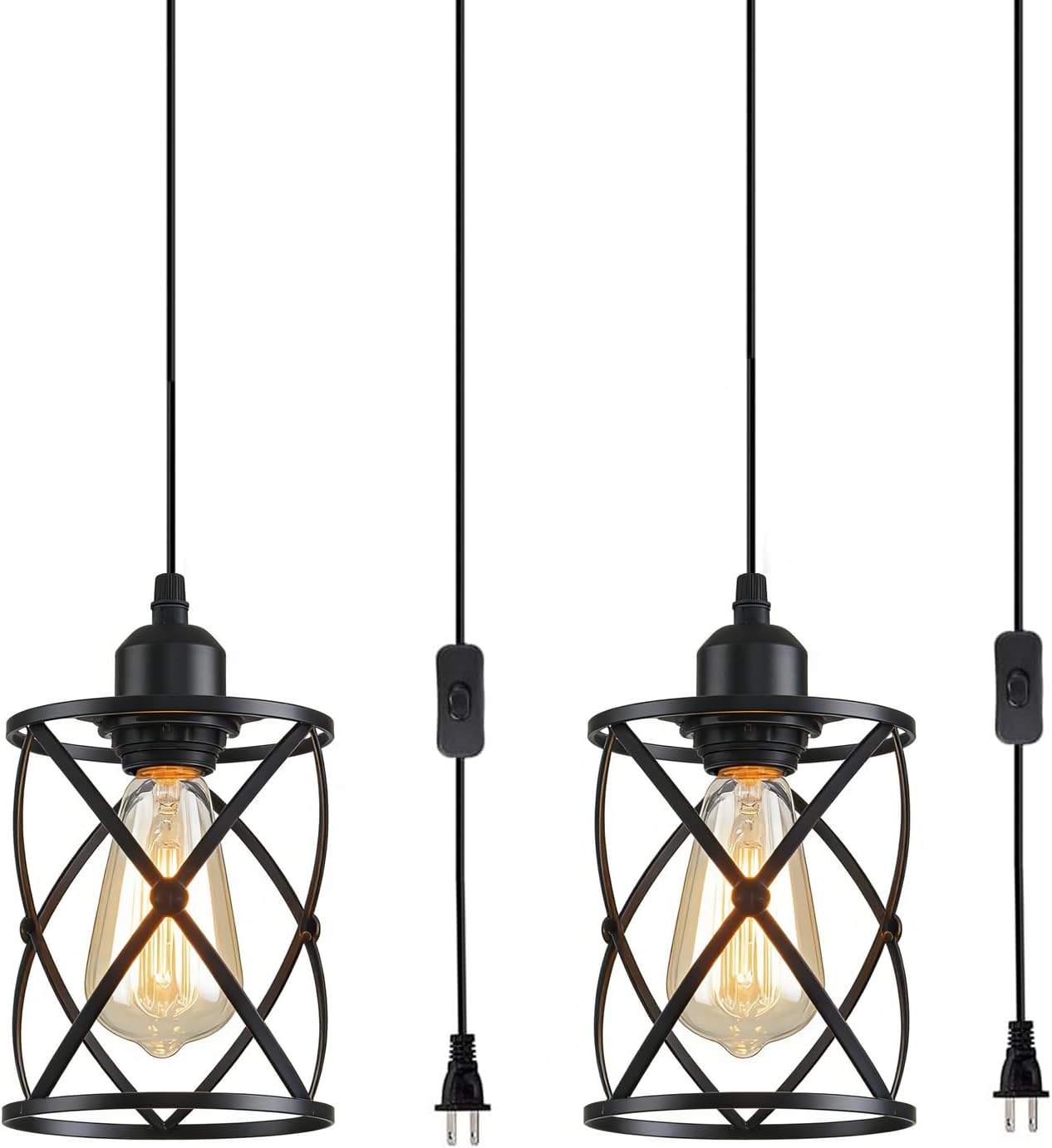 Farmhouse Metal Chandelier — 2 Packs G